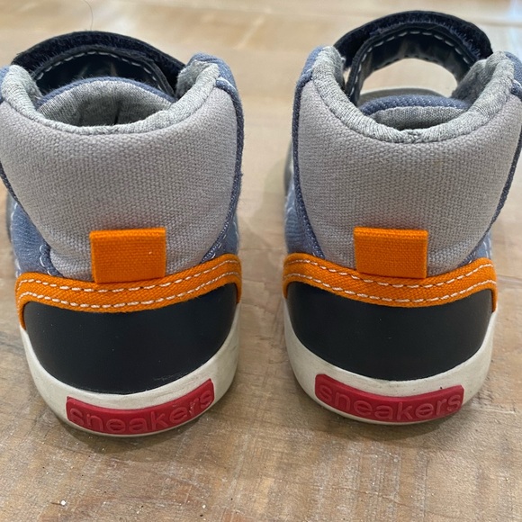 Baby kids SEE KAI RUN high top ankle sneakers shoes Velcro closure - Picture 11 of 11